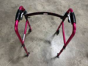 lot 149 image: Walgreens Red Folding Walker with Wheels