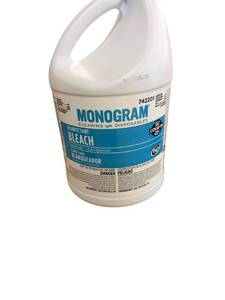 lot 104 image: Monogram Bleach Bottles qty 10