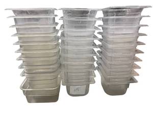 lot 115 image: Clear Containers no lids
