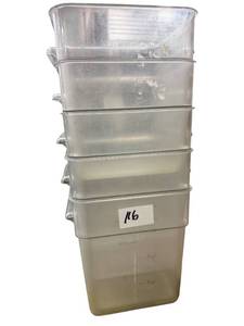 lot 116 image: Containers Clear no lids 12x 11 x 11