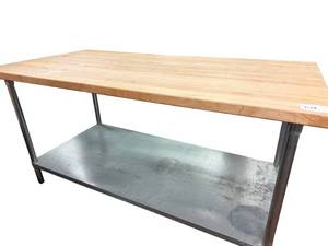 lot 149 image: Butcher Block Table