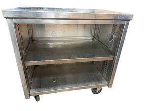lot 155 image: Stainless Steel Table with removable shelf