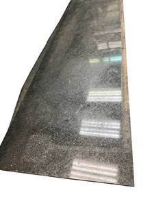 lot 208 image: Slab of polished granite (black)