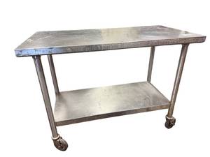 lot 248 image: metal prep table