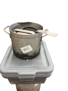 lot 331 image: Medium Pot with assorted kitchen items