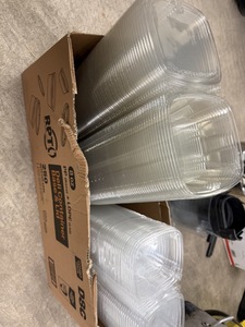 lot 376 image: Box of Clear Takeaways