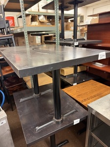 lot 304 image: Wooden Table - black top