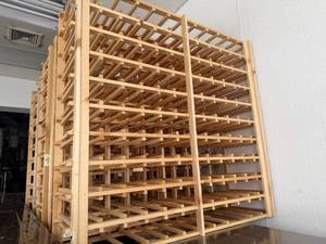 lot 601 image: Wooden Wine racks