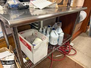 lot 437 image: NSF Stainless Table