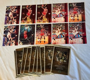 lot 44A image: Michael Jordan 10 Card Upper Deck Oversized Basketball