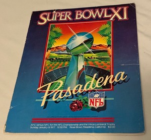 lot 60A image: Super Bowl XI 1977 Official Football Program