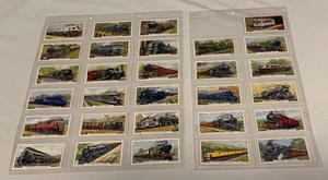 lot 63A image: 1937 Gallaher Trains of the World 29 Vintage Cigarette Card Lot