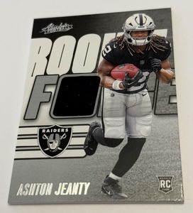 lot 72 image: Ashton Jeanty Relic RC 2025 Absolute Rookie Force #RF-AJY Football Card