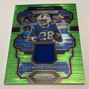 lot 81 image: James Cool Relic Green Prizm 2023 #PJ-JC Football Card