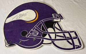 lot 75A image: Robert Griffith Signed Minnesota Vikings Helmet Pennant