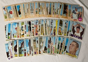 lot 45 image: 1967 and 1968 Topps Vintage Baseball Cards - Large Lot