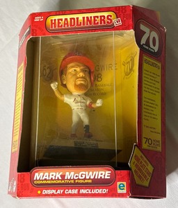 lot 79A image: Mark McGwire 70 Home Runs Headliners XL Baseball Figure