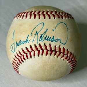 lot 7 image: Frank Robinson Signed Rawlings Official Baseball