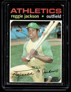 lot 13 image: Reggie Jackson 3rd Year 1971 Topps #20 Vintage Baseball Card