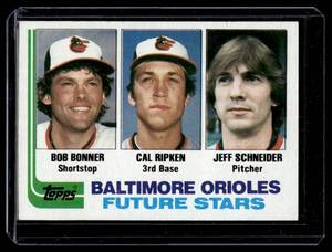 lot 19 image: Cal Ripken Jr. RC 1982 Topps Orioles Future Stars #21 Rookie Vintage Baseball Card