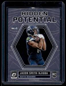 lot 58 image: Jaxon Smith-Njigba RC Hidden Potential 2023 Donruss Optic #HP-JSN Rookie Football Card