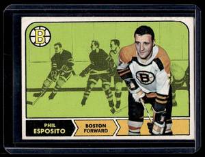 lot 59 image: Phil Esposito 1968 Topps #7 Vintage Hockey Card