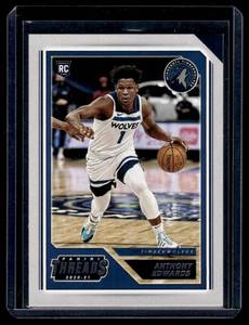 lot 76 image: Anthony Edwards RC 2020 Chronicles Threads #87 Rookie Basketball Card