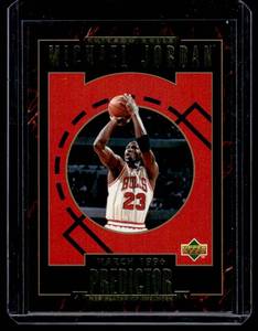 lot 101 image: Michael Jordan Predictor Insert #H4 1995 Upper Deck Basketball Card