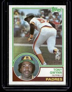 lot 122 image: Tony Gwynn RC 1983 Topps #482 Rookie Vintage Baseball Card