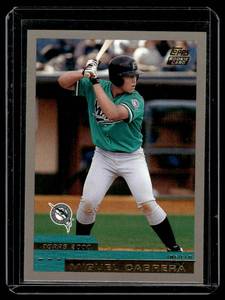 lot 126 image: Miguel Cabrera RC 2000 Topps Traded #T40 Rookie Basebll Card