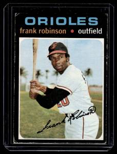 lot 128 image: Frank Robinson 1971 Topps #640 High Number Vintage Baseball Card