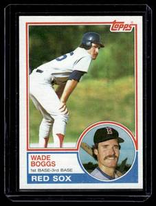 lot 134 image: Wade Boggs RC 1983 Topps #498 Rookie Vintage Baseball Card