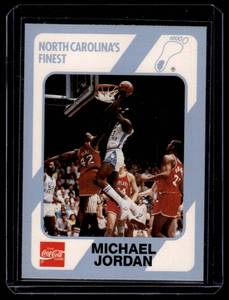 lot 135 image: Michael Jordan 1989 Collegiate Collection Coca Cola #13 Basketball Card