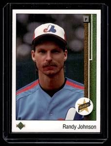 lot 151 image: Randy Johnson RC 1989 Upper Deck #25 Rookie Baseball Card