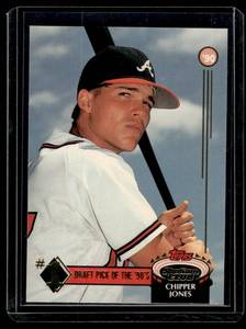 lot 152 image: Chipper Jones RC 1992 Topps Stadium Club #1 Rookie Baseball Card