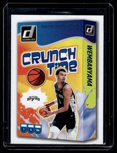 lot 158 image: Victor Wembanyama Crunch Time Insert 2025 Donruss #2 Basketball Card