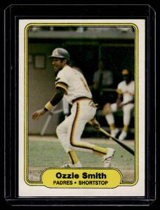lot 169 image: Ozzie Smith 1982 Fleer #582 Vintage Baseball Card
