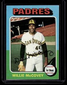 lot 179 image: Willie McCovey 1975 Topps #450 Vintage Baseball Cad