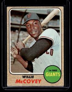 lot 182 image: Willie McCovey 1968 Topps #290 Vintage Baseball Card
