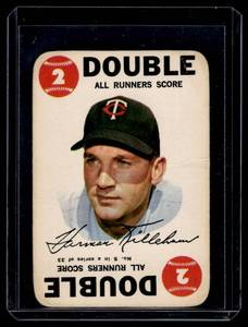 lot 249 image: Harmon Killebrew 1968 Topps Game Card #5 Vintage Minnesota Twins Baseball Card