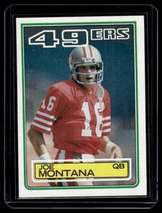 lot 252 image: Joe Montana 1983 Topps #169 Vintage Football Card