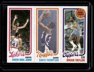 lot 259 image: Kareem Abdul-Jabbar 1980 Topps #135 Vintage Basketball Card