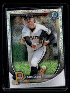 lot 260 image: Paul Skenes Bowman Chrome Mojo 2025 #30 Baseball Card