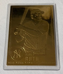 lot 163 image: Babe Ruth Gold 1996 TMG #30 Baseball Card