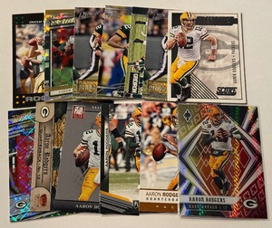 lot 197 image: Aaron Rodgers 13- Card Green Bay Packers Football Card Lot