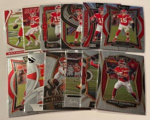 lot 198 image: Patrick Mahomes 12-Card Kansas City Chiefs Football Card Lot