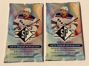 lot 209 image: 2021 SP Hockey 2 Pack Lot - #1