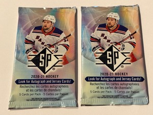 lot 211 image: 2021 SP Hockey 2 Pack Lot - #3