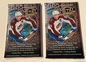 lot 215 image: 2022-23 Skybox Metal Universe Hockey 2 Pack Lot - #2