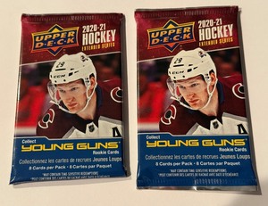 lot 218 image: 2020-21 Upper Deck Extended Series w Young Guns 2 Pack Lot - #1